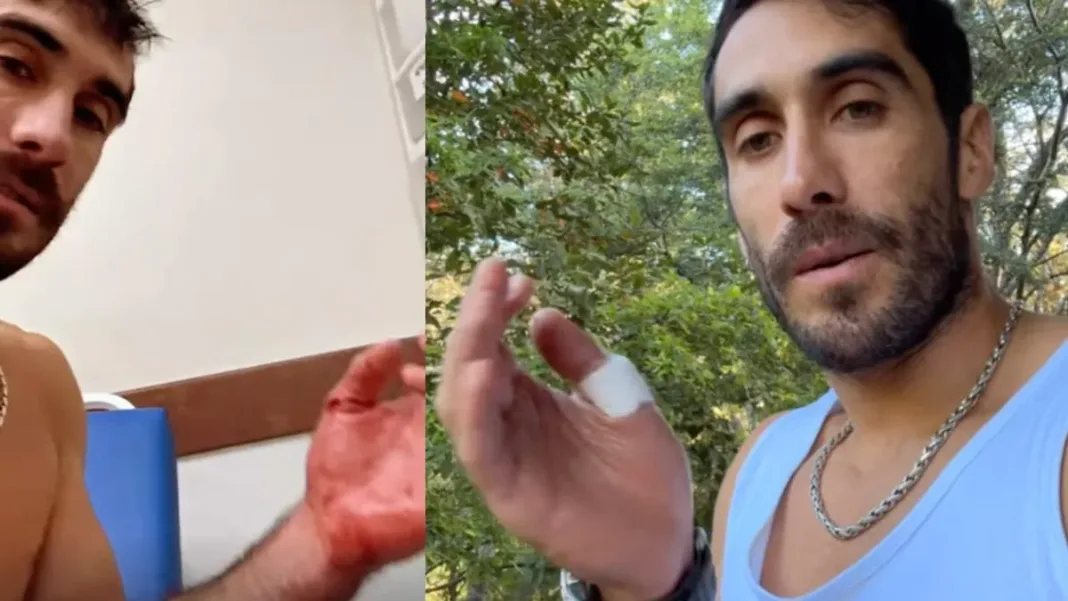 Pedro Astorga tras su accidente en kayak: 