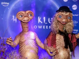 Heidi Klum deslumbró como E.T. en su fiesta de Halloween en Nueva York.