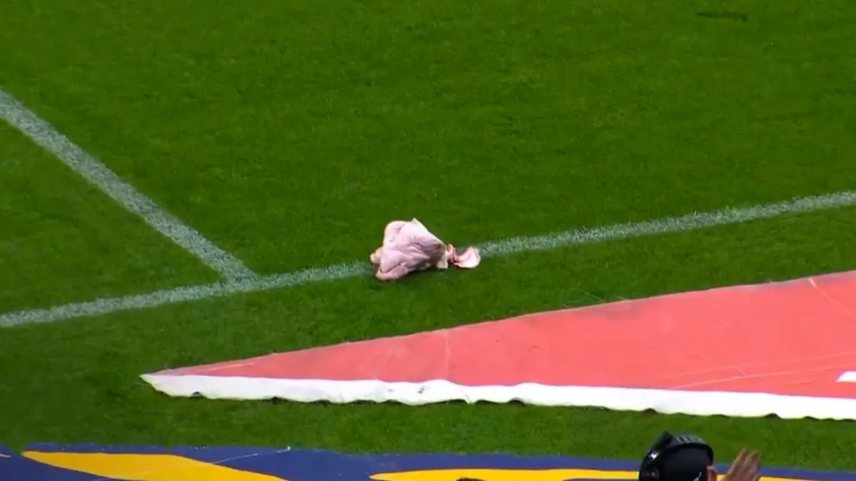 Los hinchas del Corinthians sorprenden al lanzar una cabeza de cerdo a los del Palmeiras.