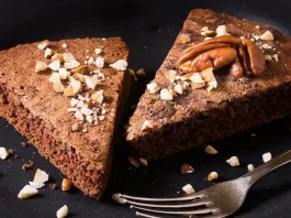 Deliciosos brownies de chocolate con nueces