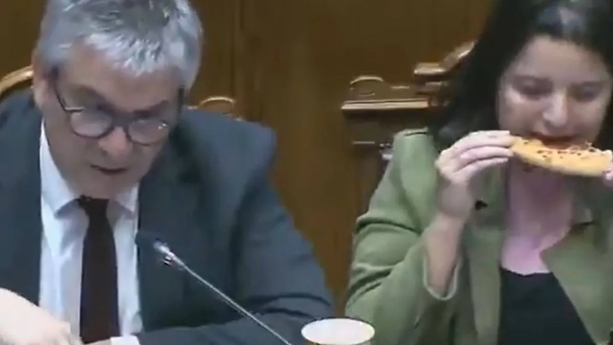 Un trozo de pizza en el Congreso desata un intenso debate sobre el hambre.