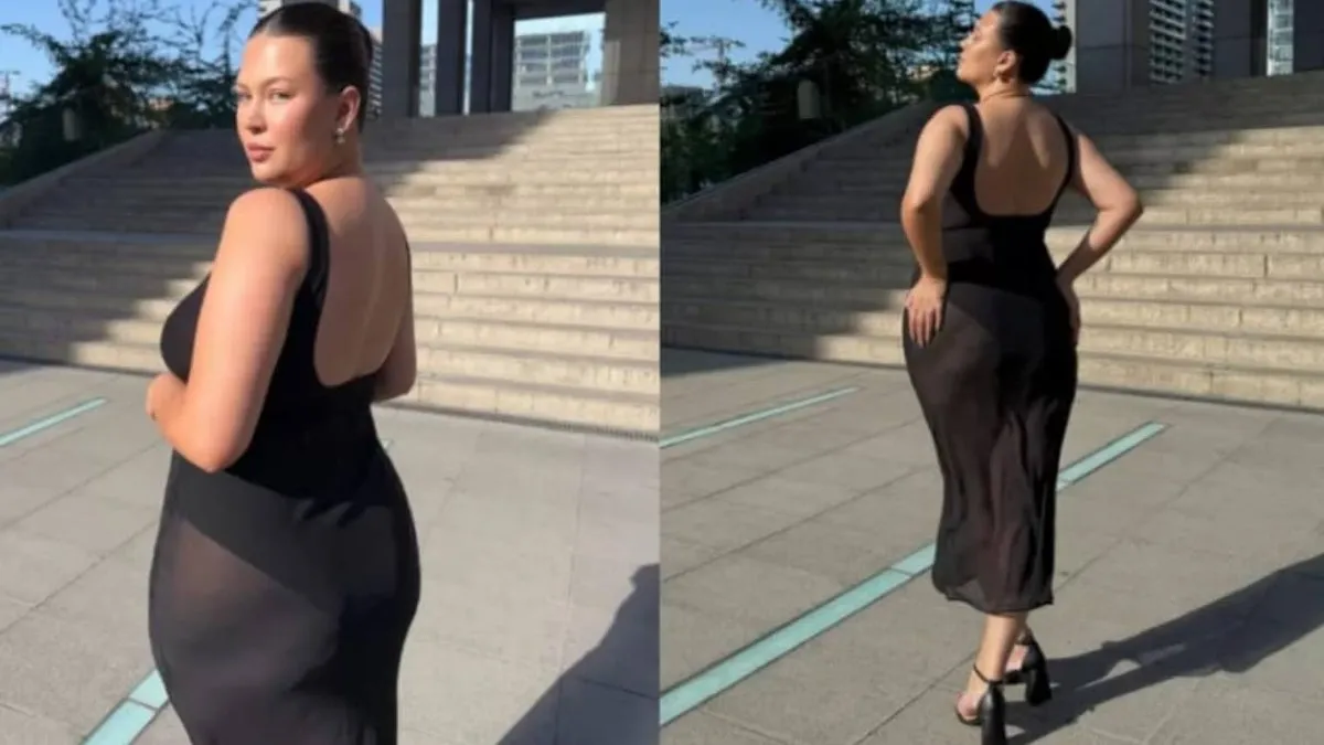 Michelle Carvalho brilla en transparencias y responde con confianza a las críticas.