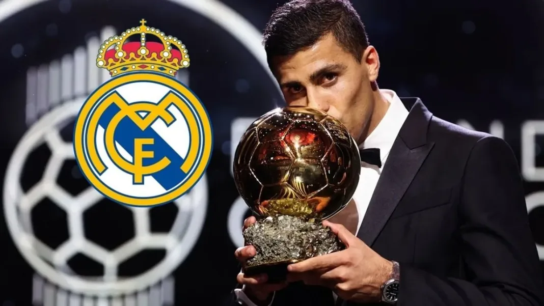 Rodri critica al Real Madrid por no asistir a la gala del Balón de Oro.