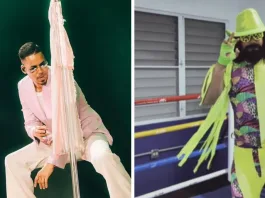 Romeo Santos deslumbró en Chile con un icónico disfraz de Halloween.