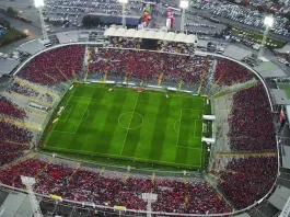 Maqueta del nuevo Estadio Monumental de Colo Colo: doble bandeja y techado.
