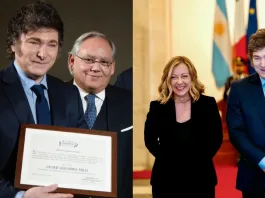 Milei en Roma: premiado y busca reducir el Estado