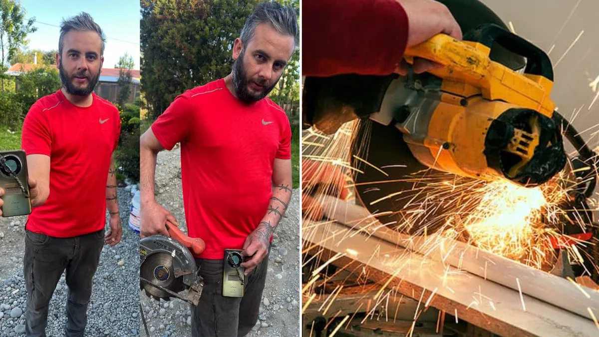 Un albañil chileno se salva de un accidente gracias a su celular en un milagro navideño.