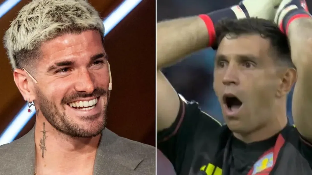 Dibu Martínez y De Paul: un divertido cruce que hizo reír a todos los fanáticos.