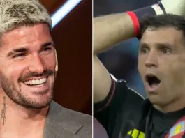 Dibu Martínez y De Paul: un divertido cruce que hizo reír a todos los fanáticos.