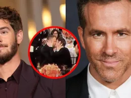 Ryan Reynolds y Andrew Garfield explican su icónico beso en los Globos de Oro 2017.
