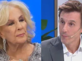 Mirtha Legrand y Roberto García Moritán en un intenso cruce de palabras.