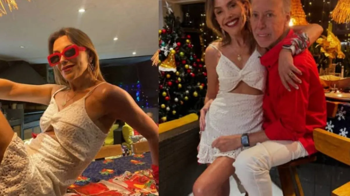Carolina Arregui enfrenta críticas por su atrevido look navideño.