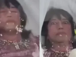 Un escalofriante momento: el cadáver de una mujer abre los ojos en su velorio.