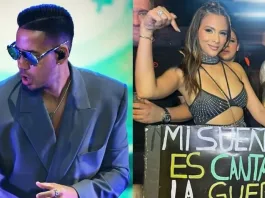 Un beso inesperado: admiradora y Romeo Santos