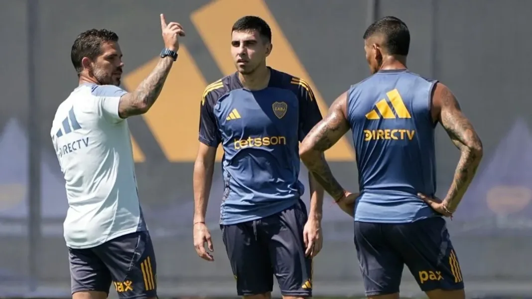 Fernando Gago celebra: Boca suma tres jugadores para el debut ante Argentinos.