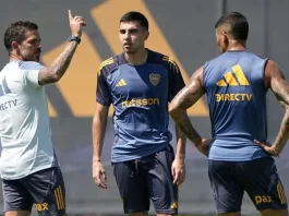 Fernando Gago celebra: Boca suma tres jugadores para el debut ante Argentinos.