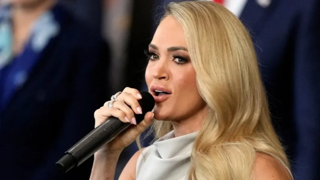 Carrie Underwood canta a cappella tras fallas técnicas en la investidura de Trump.