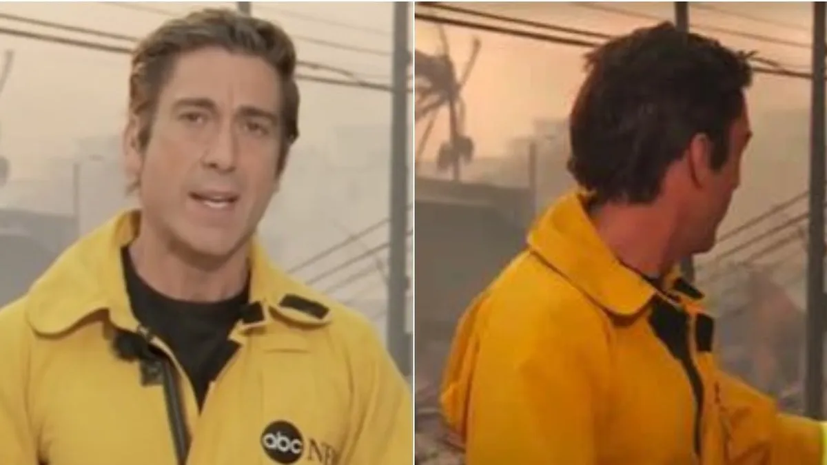 Un reportero en Los Ángeles genera controversia durante la cobertura de una catástrofe. Un reportero en Los Ángeles genera controversia durante la cobertura de una catástrofe.