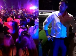 Más de 300 jóvenes en fiesta clandestina en La Florida; alcalde supervisó el operativo.