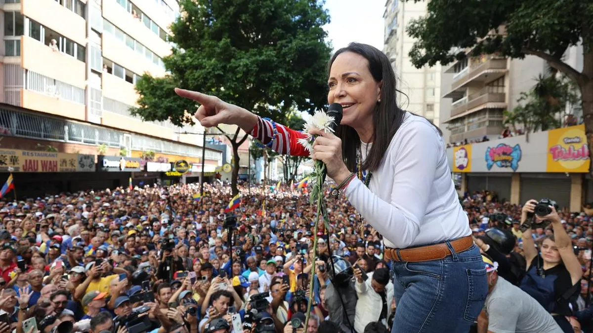 María Corina Machado anuncia "nuevas acciones" contra el régimen de Maduro.
