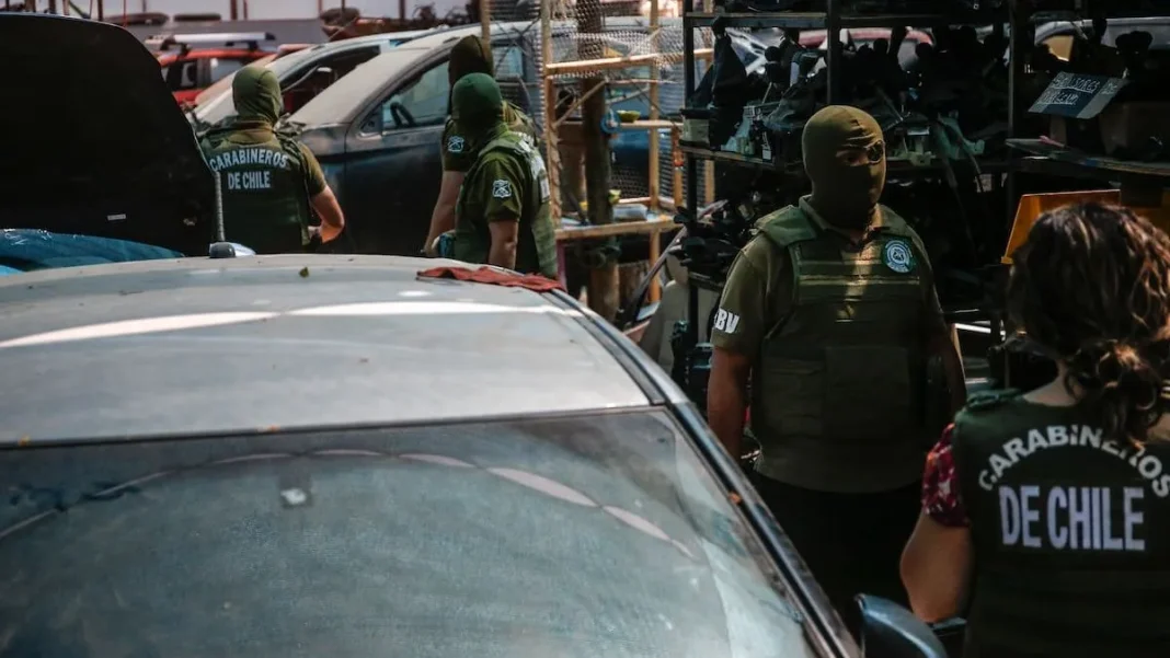 Detenidos por operar desarmadurías ilegales en Pudahuel