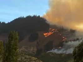 Alerta Roja en San Javier: 500 evacuados por incendio forestal en la zona.