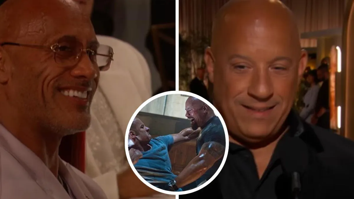 Vin Diesel saluda a 'La Roca' en los Globos de Oro