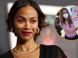 Zoe Saldaña se une a voluntarios para ayudar a comunidades afectadas por incendios.