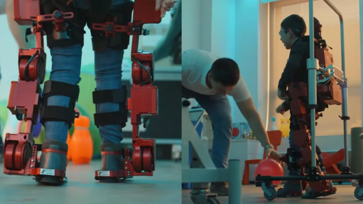 Innovador exoesqueleto 'Explorer' ayuda a niños con parálisis a recuperar movilidad.