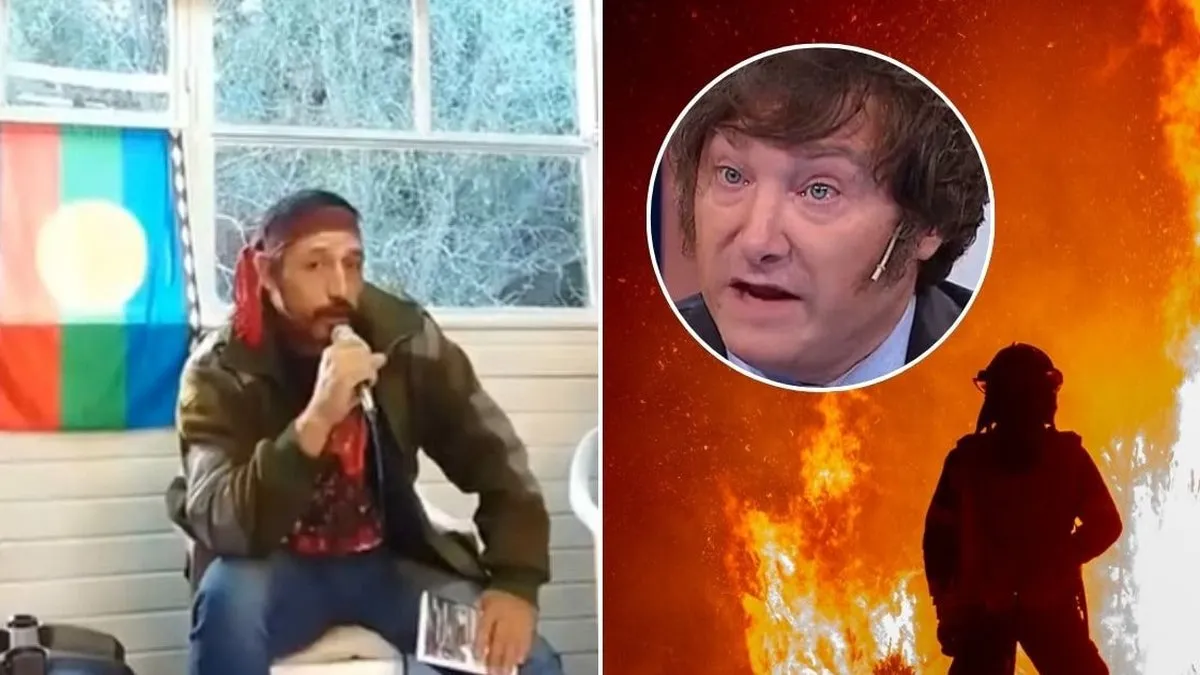 El mapuche responde a Milei: "Jamás lo haríamos" sobre los incendios en Patagonia.