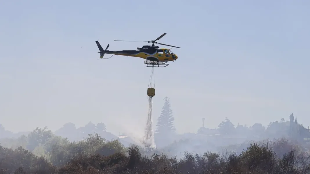 Toque de queda en La Araucanía por calor e incendios forestales.