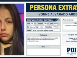 PDI inicia búsqueda de niña de 13 años desaparecida en Estación Central.