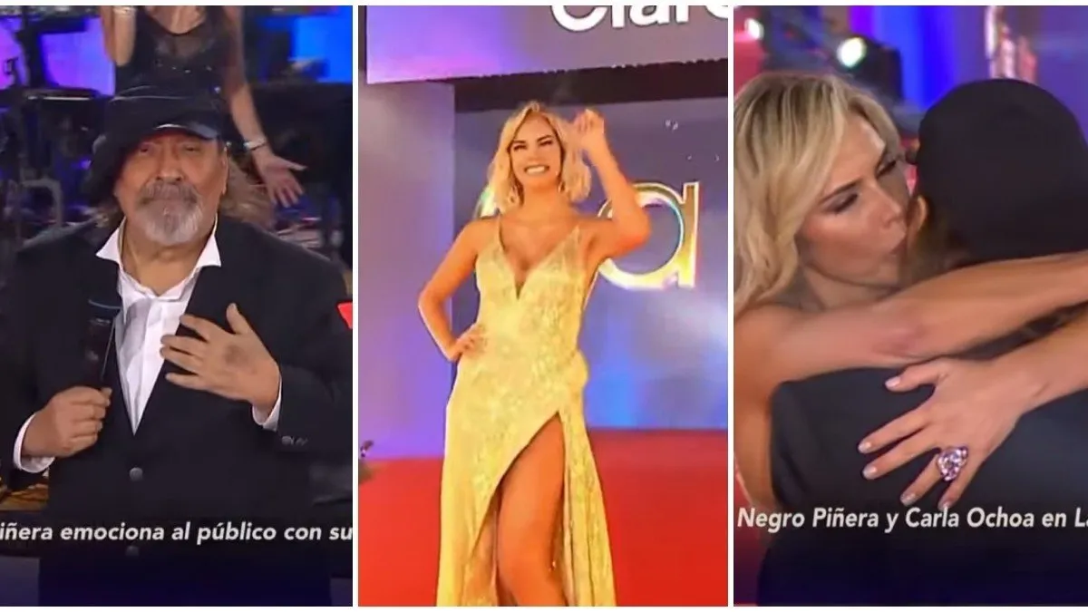 El emotivo beso entre el 'Negro' Piñera y Carla Ochoa en la Gala de Viña.