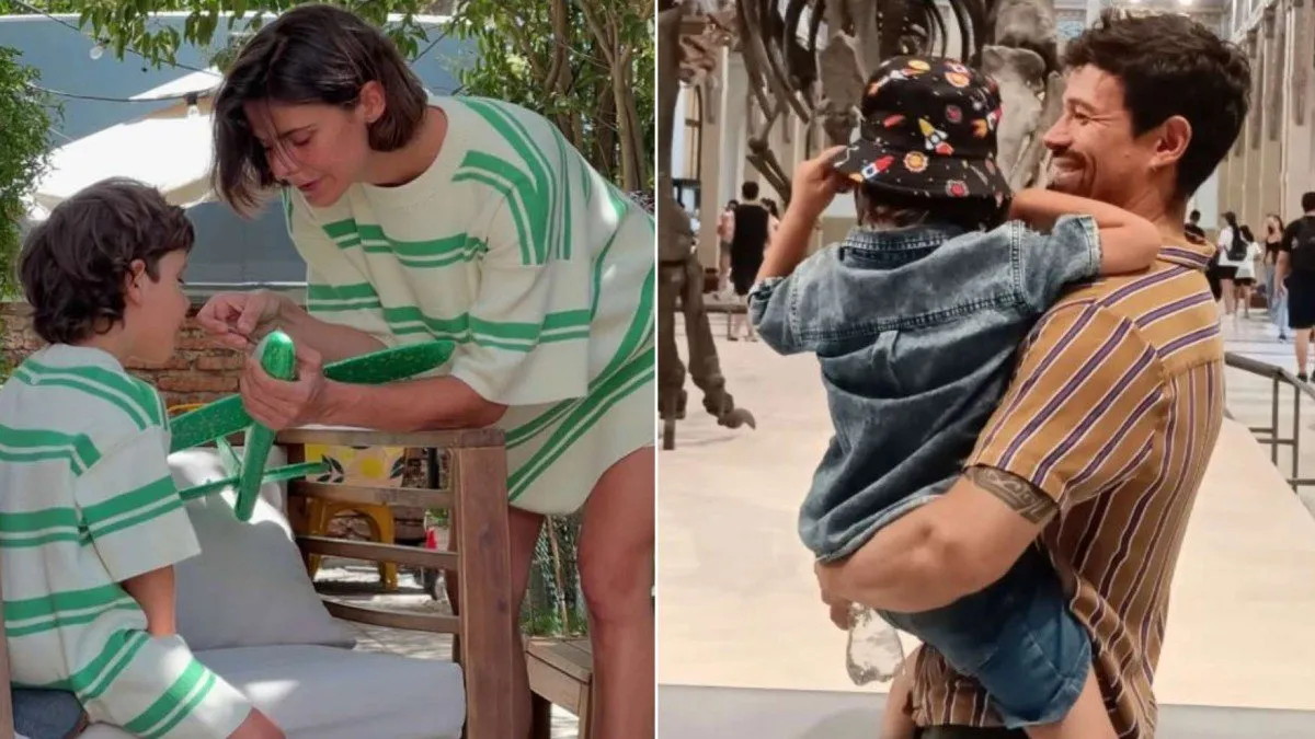 Montserrat Ballarin y 'Chapu' Puelles disfrutan de unas vacaciones familiares.