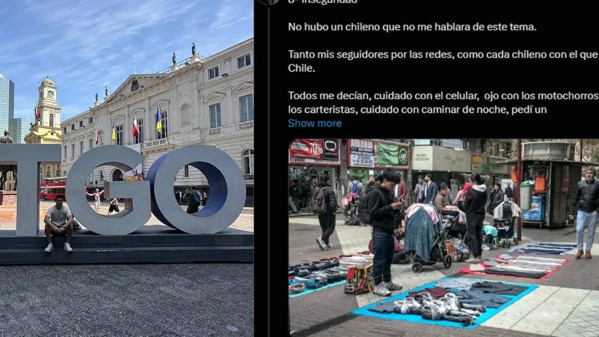 El Youtuber argentino comparte su experiencia y críticas sobre Chile.