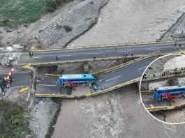 Tragedia en Perú: colapso de puente deja 2 muertos y 41 heridos en Chancay.