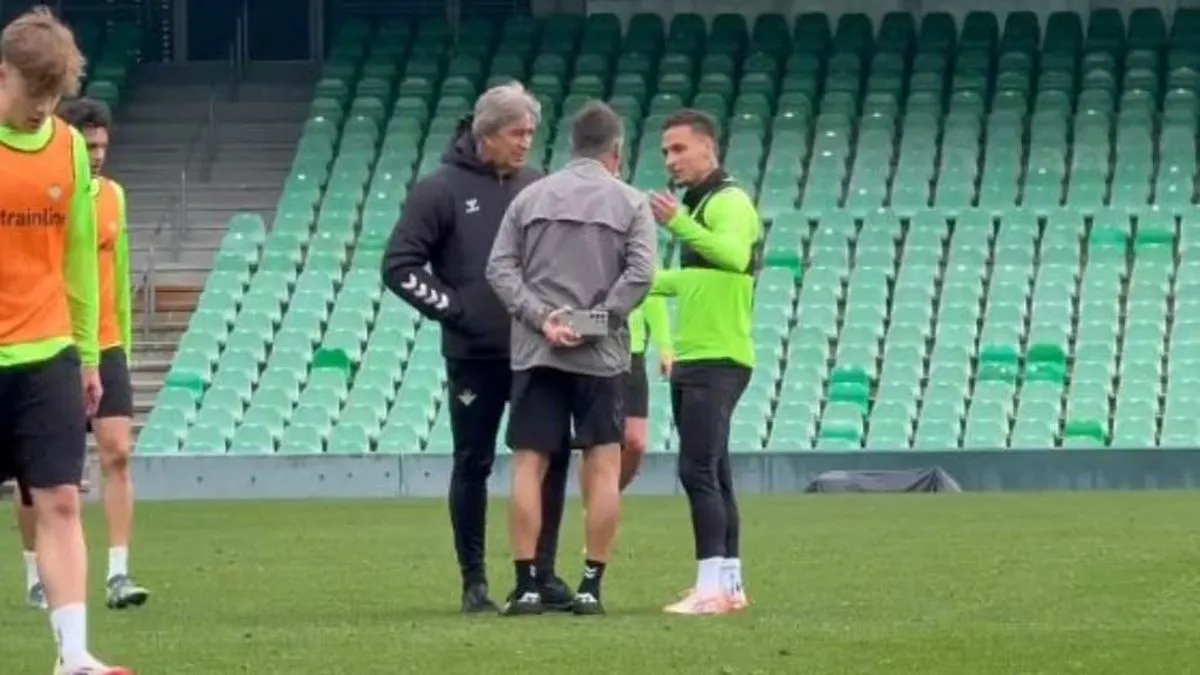 Antony listo para el desafío: Pellegrini sonríe ante el Real Madrid.