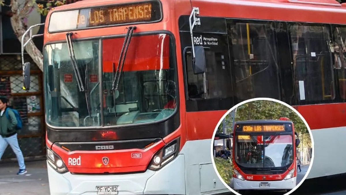 34 mil chilenos se beneficiarán con nuevos recorridos Red en Santiago.