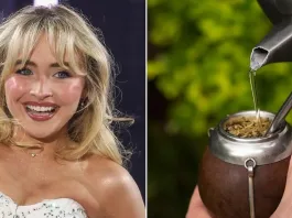 Sabrina Carpenter disfruta de la yerba mate