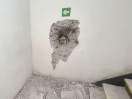 Intento de robo en casa de cambio: forado desde oficina de Inspección del Trabajo.