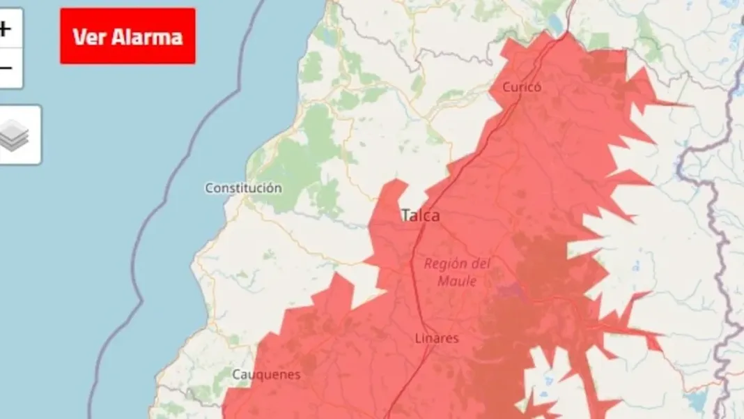 Alerta en Maule y Ñuble: se prevén altas temperaturas extremas.