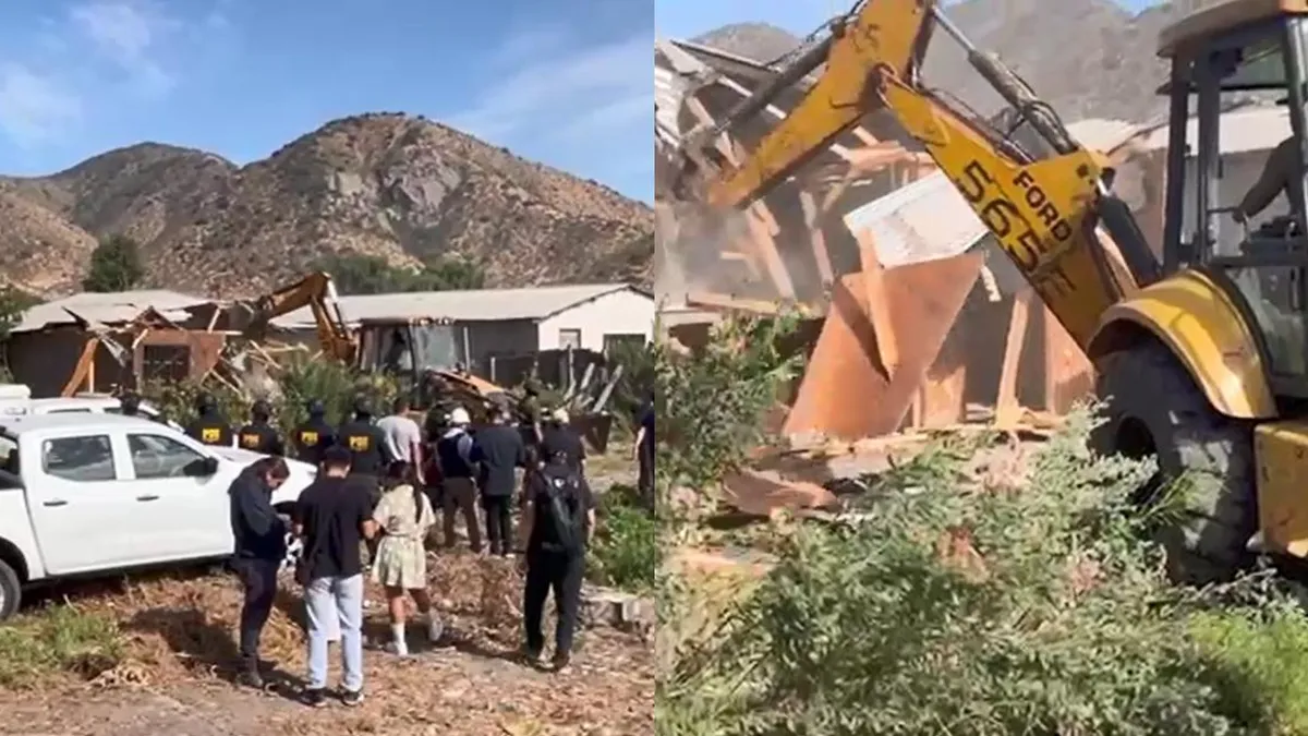Demolición en Talagante: viviendas usadas como centros de tortura y seguridad.