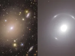 El telescopio Euclid descubre un Anillo de Einstein cercano a la Tierra.