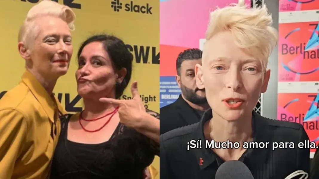 Tilda Swinton destaca la grandeza de Catalina Saavedra en 'Problemista'.