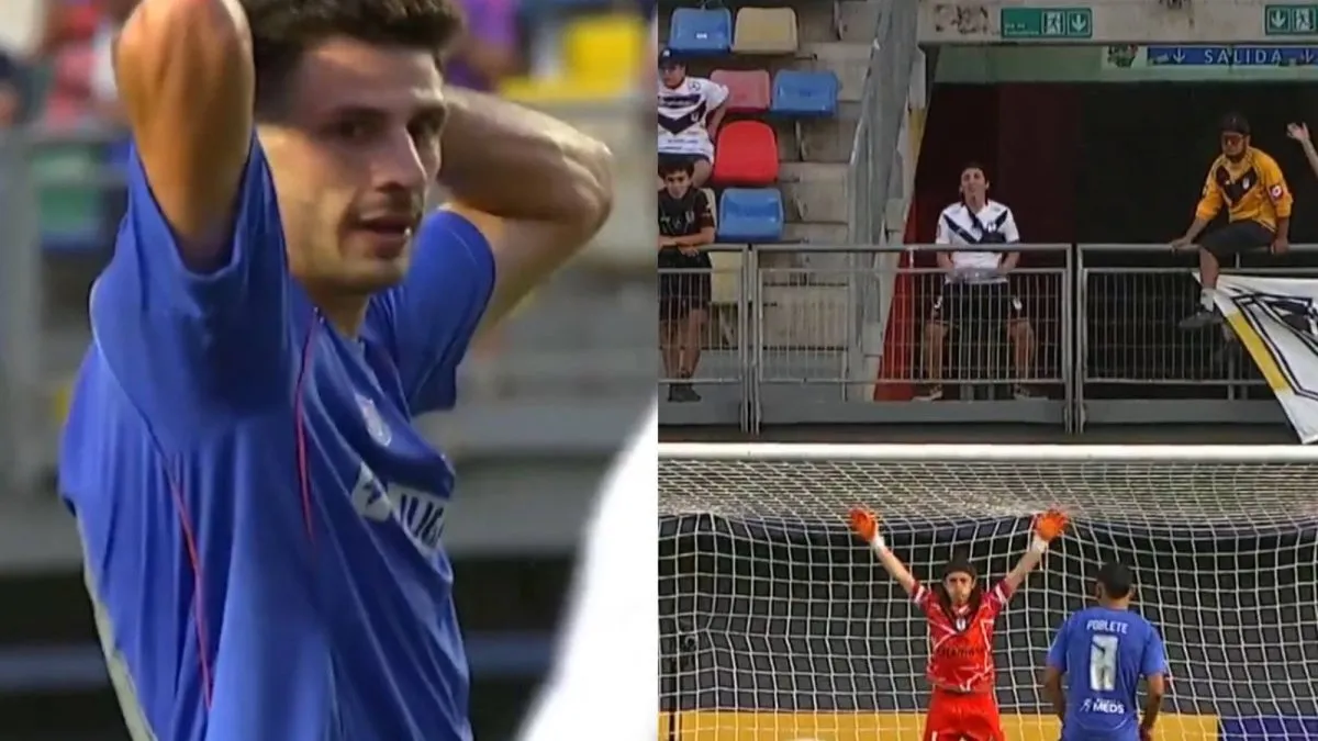 Hincha de Santiago Morning frustra el debut de Di Yorio al fallar un penal.