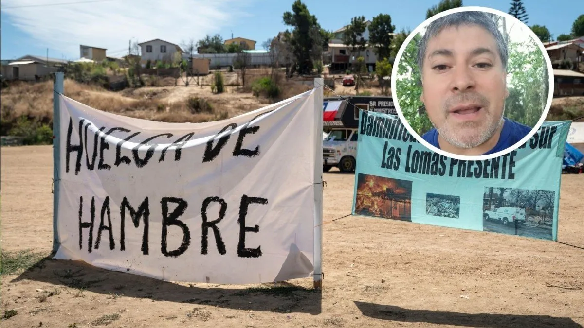 Un sureño en huelga de hambre por el megaincendio