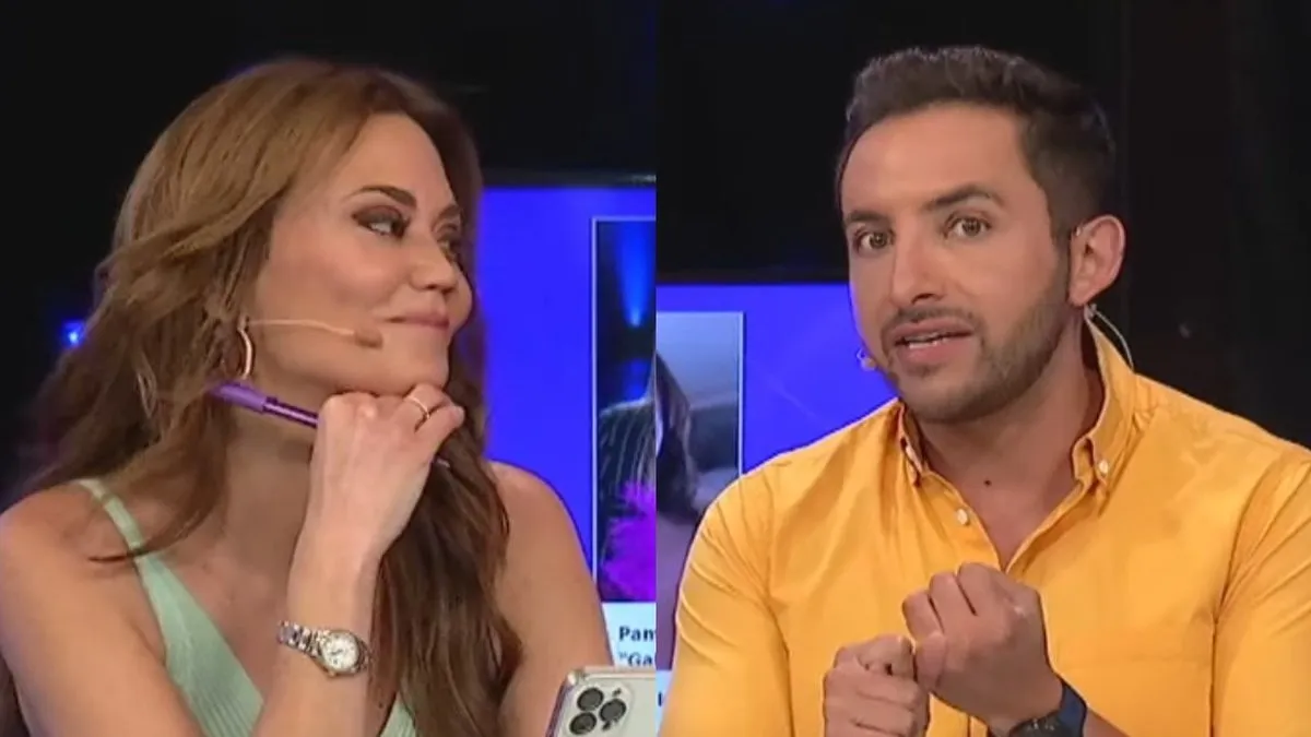 Daniella Campos y Hugo Valencia discuten en un tenso momento en vivo.