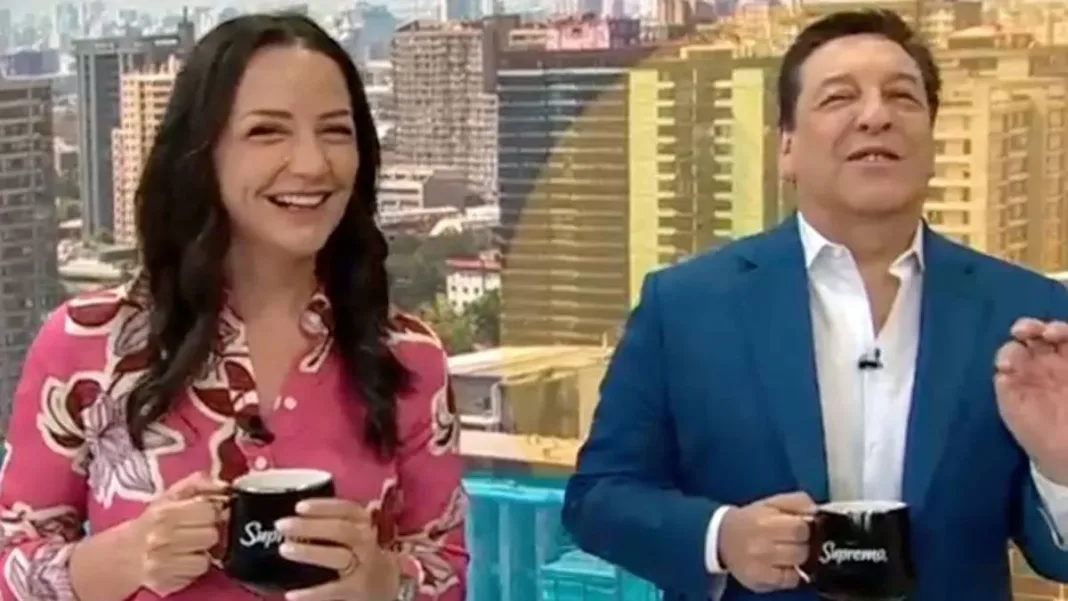 Andrea Arístegui enfrenta un divertido impasse en pleno matinal de Chilevisión.