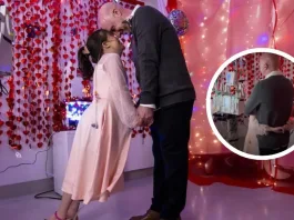 Un emotivo baile en el hospital para alegrar a una niña que espera un trasplante.