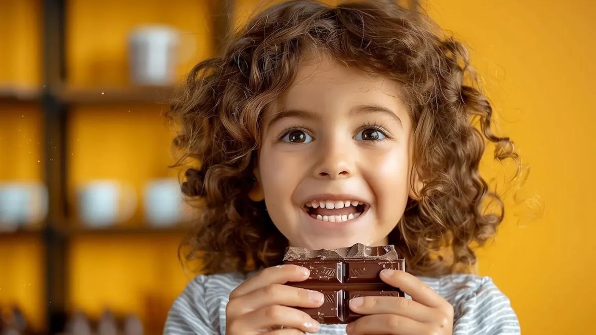 Explorando si el chocolate negro es seguro y saludable para los niños.